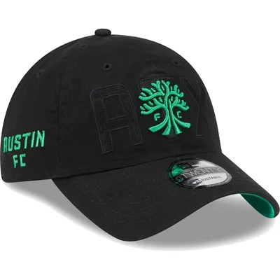 Austin FC New Era Kick Off 9TWENTY Adjustable Hat - Black