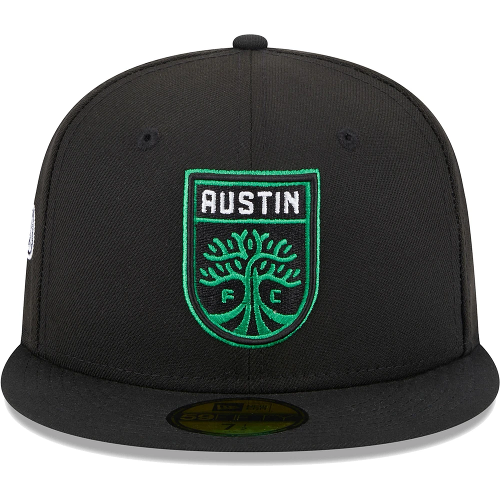 Men's New Era Black Austin FC Patch 59FIFTY Fitted Hat