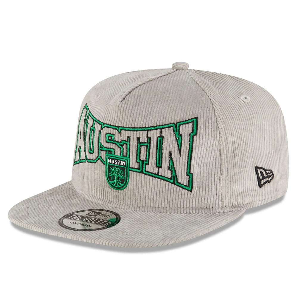 Casquette ajustable en velours côtelé Austin FC pour homme de New Era