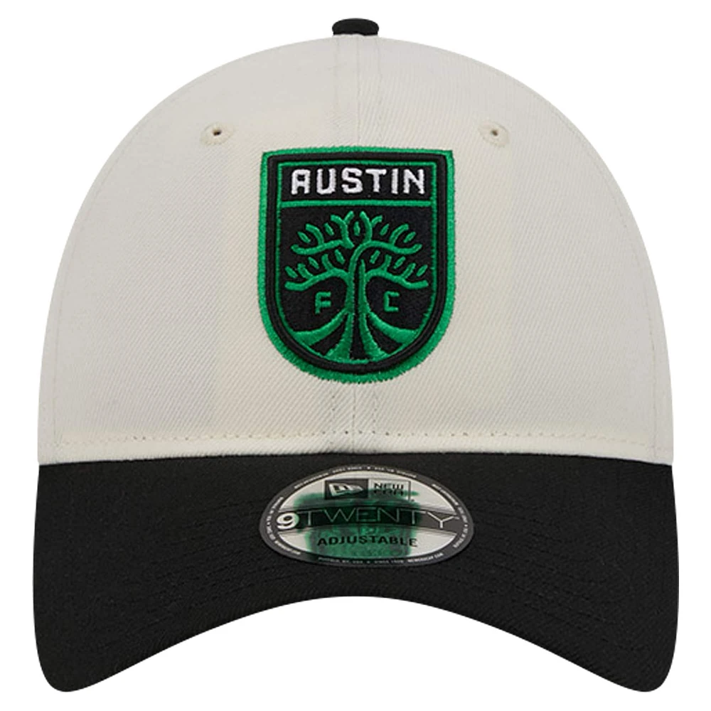 Men's New Era White Austin FC 2024 Kick Off Collection 9TWENTY Adjustable Hat