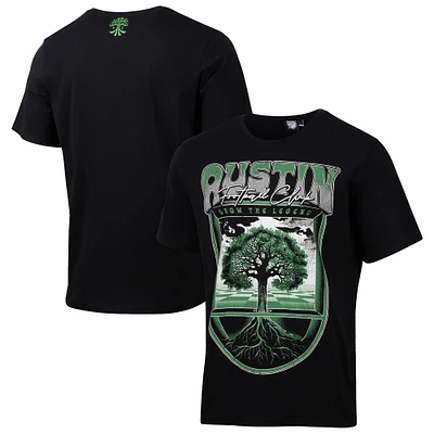 T-shirt décontracté vintage années 90 Austin FC Suède noir pour homme