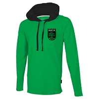 T-shirt à capuche vert manches longues Stadium Essentials Austin FC Tradition Raglan pour hommes