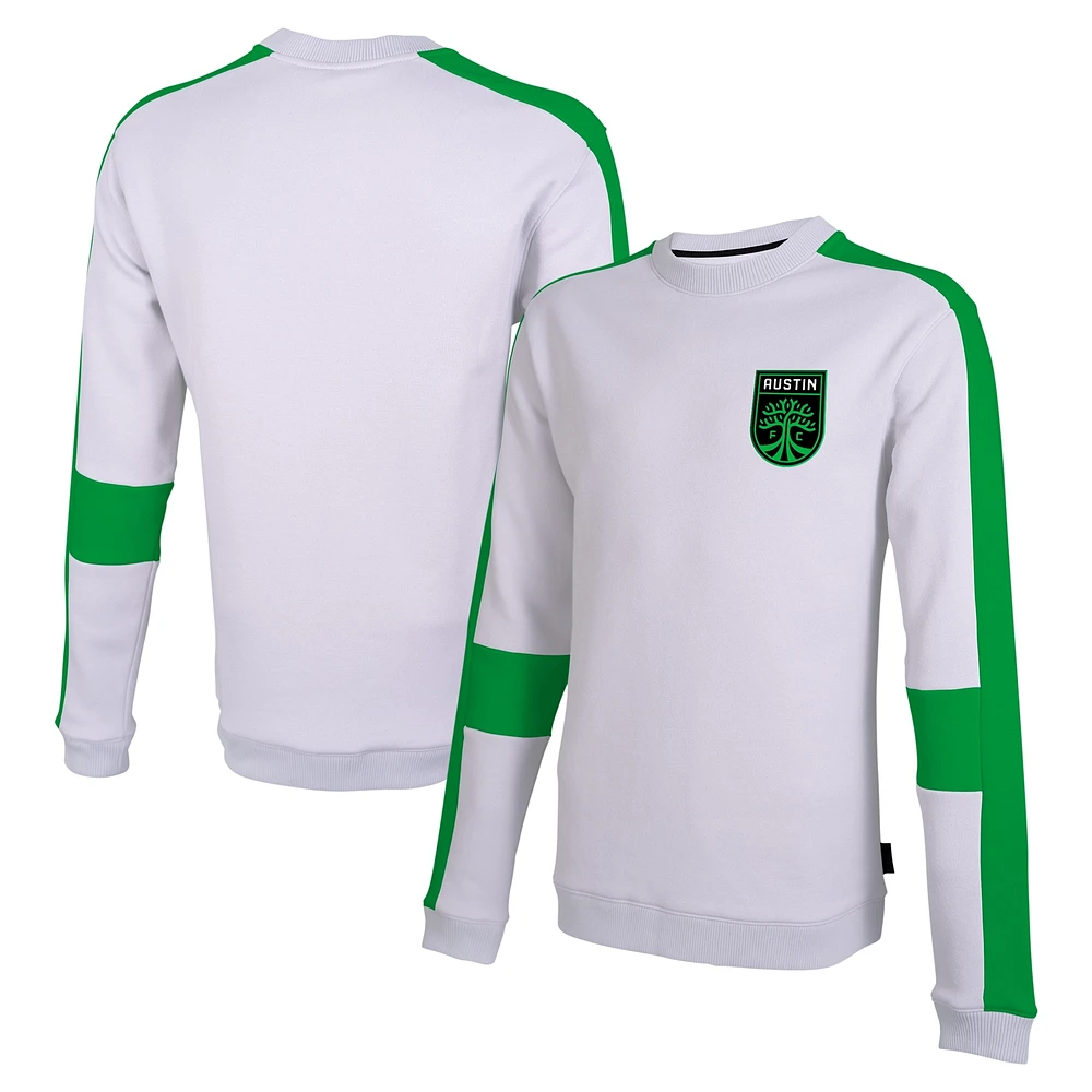 Men's Stadium Essentials White Austin FC Half Time Pullover Sweatshirt