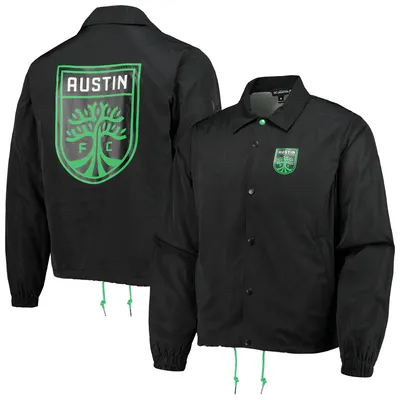 Austin FC The Wild Collective Coaches Full-Snap Jacket - Black