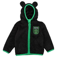 Toddler Sport Design Sweden  Black Austin FC Tie-Breaker Teddy Full-Zip Hoodie