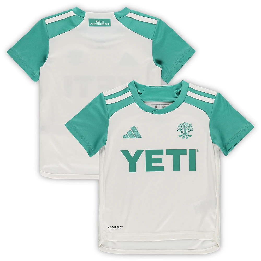 Maillot adidas crème Austin FC 2024 AEROREADY Team pour tout-petits