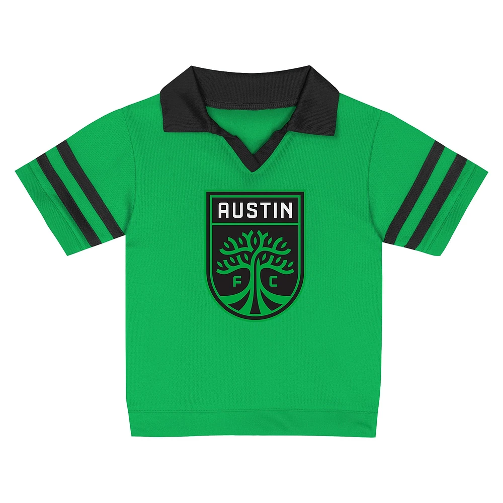 Toddler  Green Austin FC Charming Dude Top & Short Set