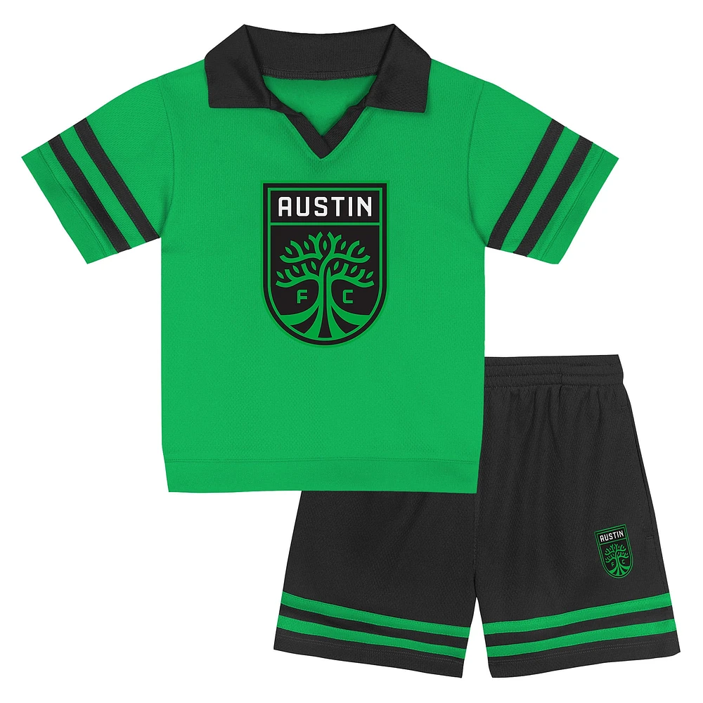 Toddler Green Austin FC Charming Dude Top & Short Set