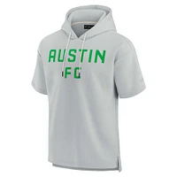 Unisex Fanatics Gray Austin FC Elements Super Soft Fleece Short Sleeve Pullover Hoodie