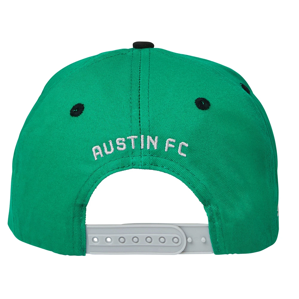 Unisex Live Breathe Futbol Green Austin FC Snapback Hat