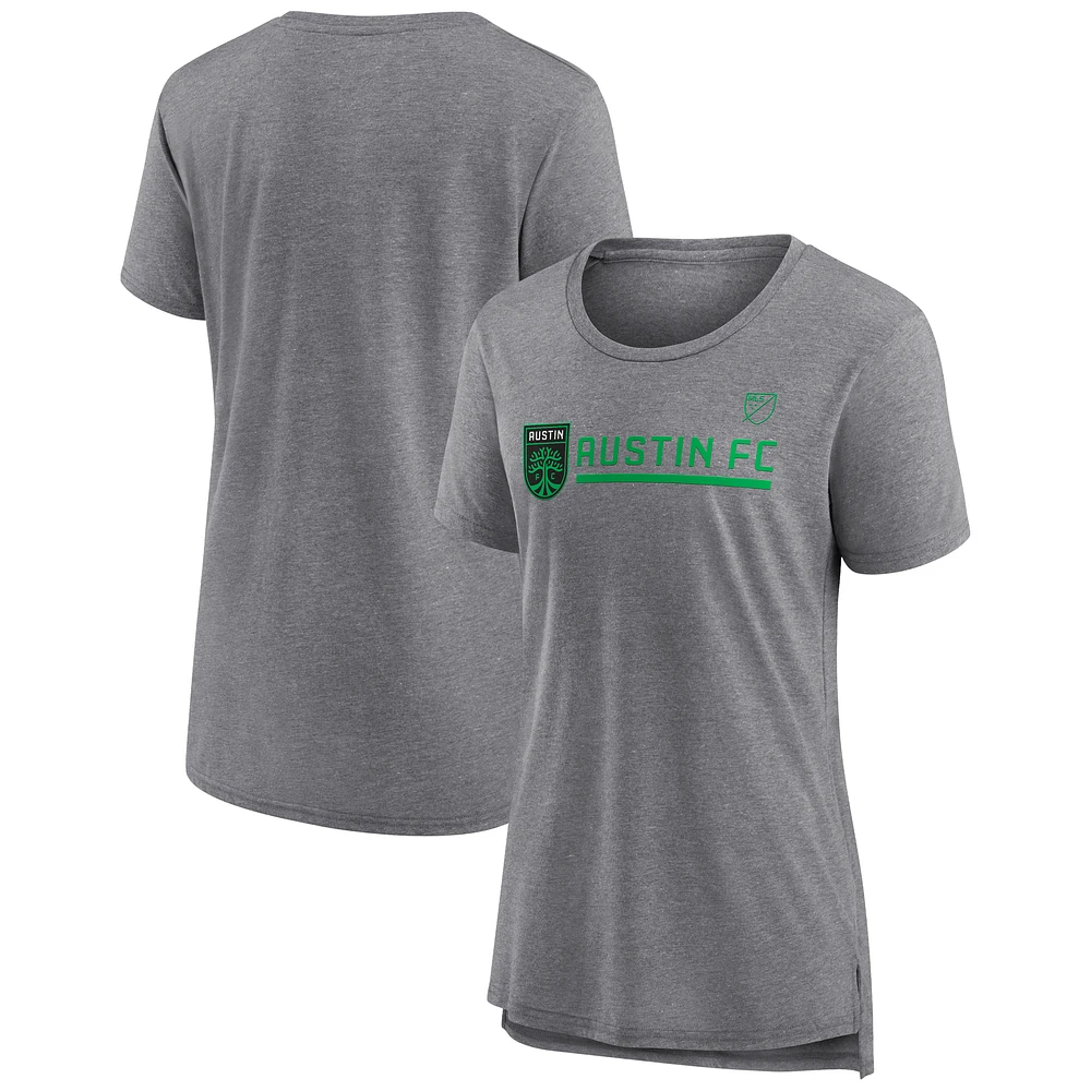Women's Fanatics  Heather Gray Austin FC Goalkeeper Tri-Blend T-Shirt