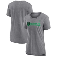 Women's Fanatics  Heather Gray Austin FC Goalkeeper Tri-Blend T-Shirt