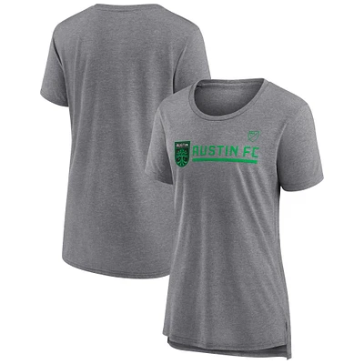Women's Fanatics  Heather Gray Austin FC Goalkeeper Tri-Blend T-Shirt