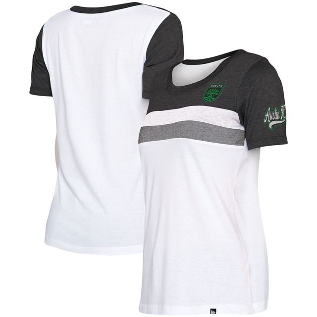 NWE AUSTINFC BLANC S22 T-SHIRT À COL ROND POUR FEMME BI-MÉLANGE TEELADMSY