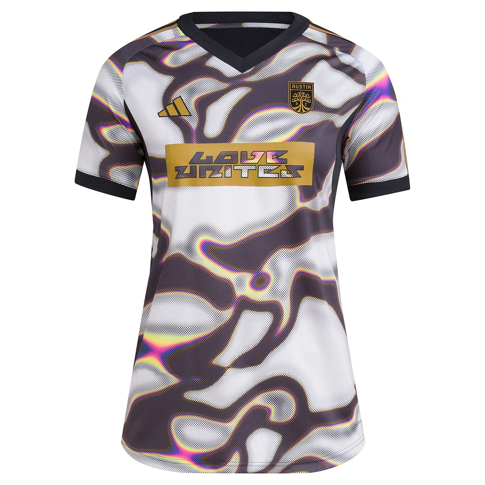 Women's adidas Black Austin FC 2024 Pride Pre-Match Top