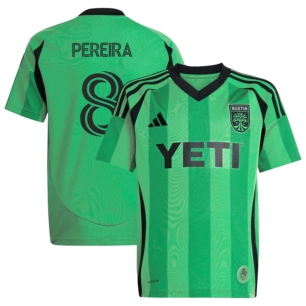 Women's adidas Daniel Pereira Green Austin FC 2025 The Heartbeat Kit Replica Player Jersey