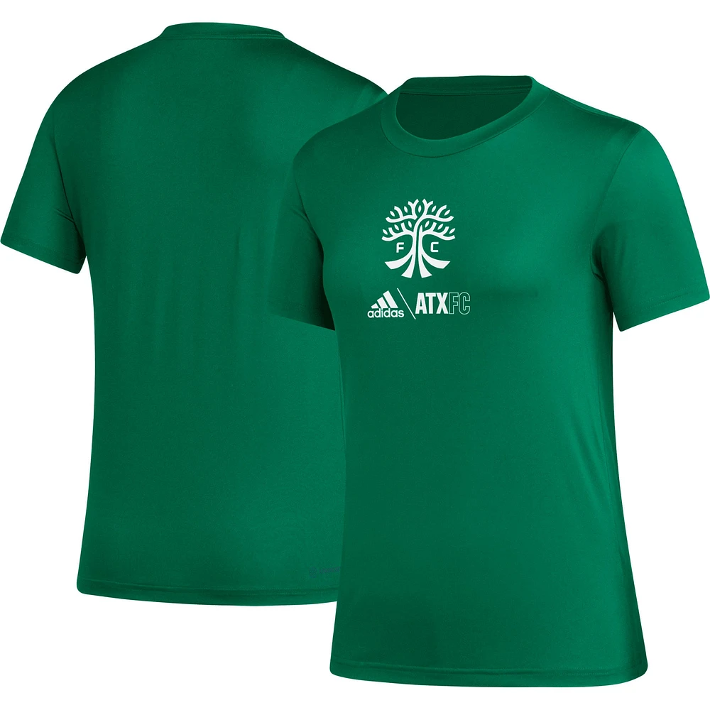 T-shirt Adidas Austin FC AEROREADY Club Icon vert pour femme