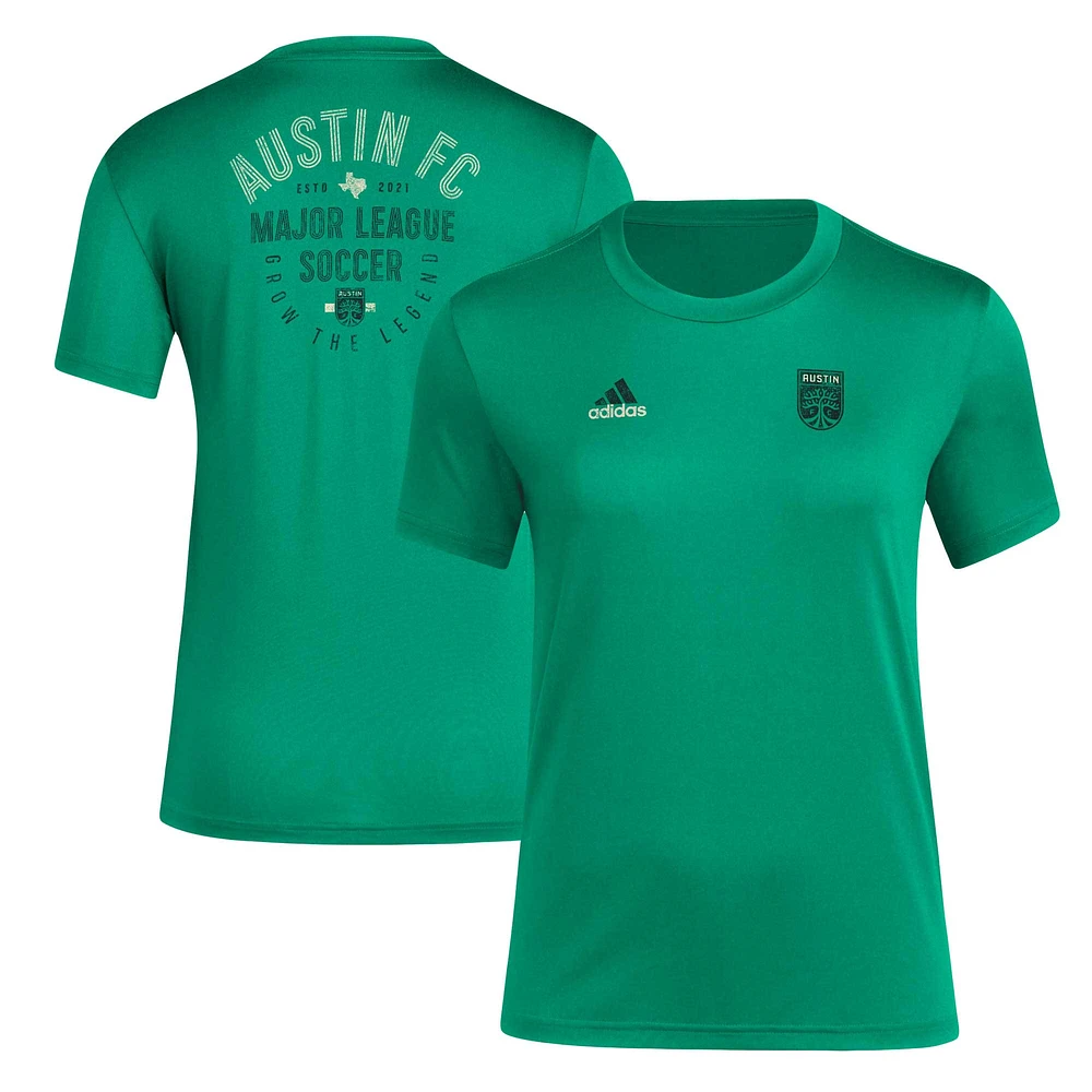 T-shirt adidas Austin FC Local Stoic vert pour femme