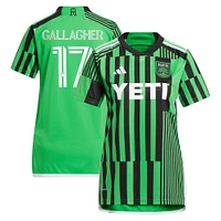 Women's adidas Jon Gallagher Green Austin FC 2024 Las Voces Kit Replica Player Jersey