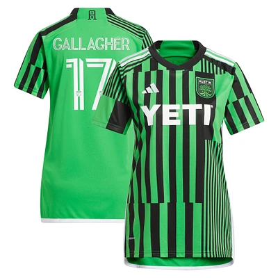 Maillot de joueur réplique adidas Jon Gallagher pour femme Austin FC 2024 Las Voces Kit vert