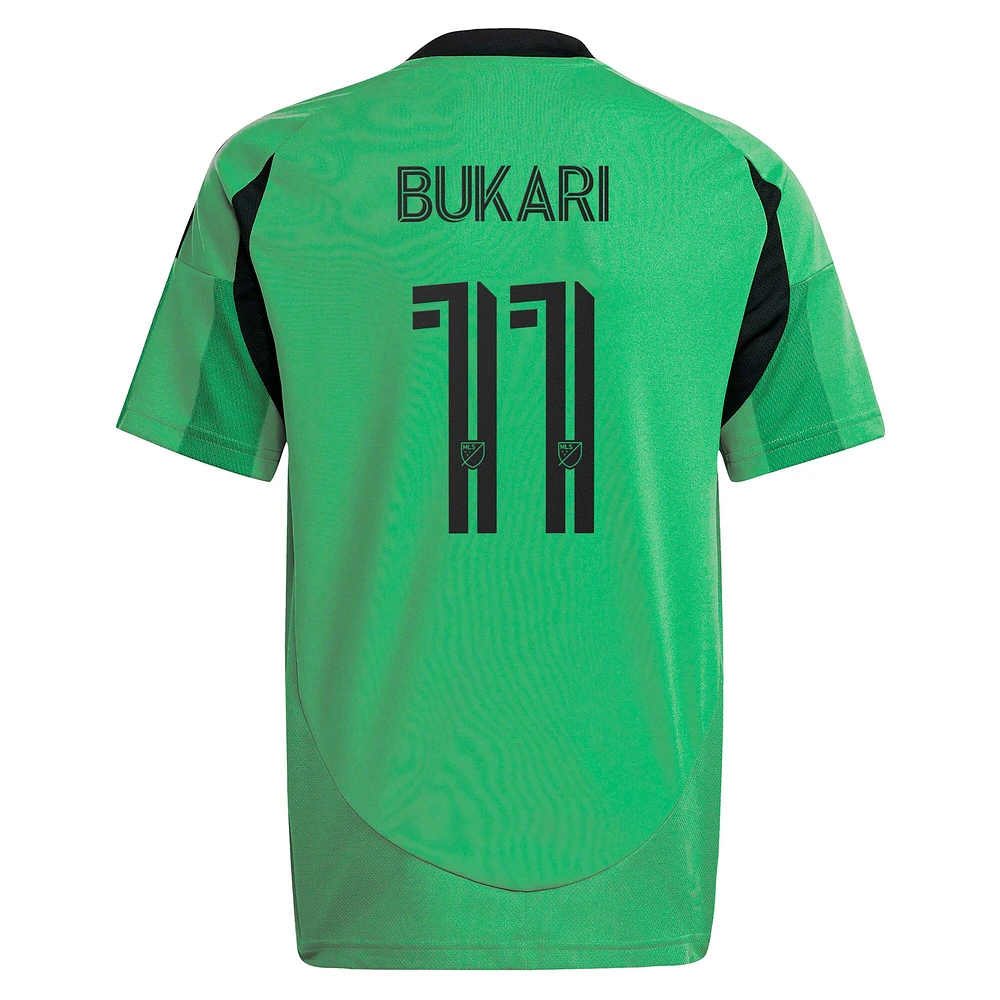 Maillot réplique du kit Heartbeat Austin FC 2025 pour femme adidas Osman Bukari Green