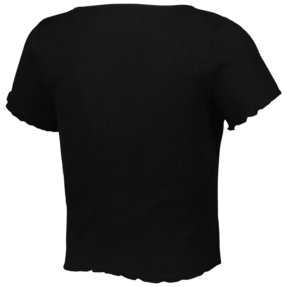 T-shirt côtelé noir Austin FC pour femme