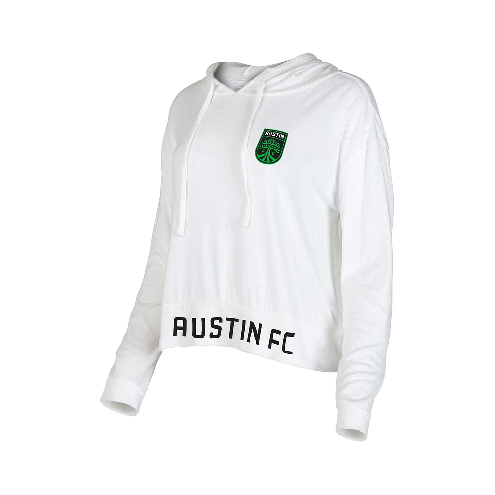 Women's Concepts Sport White Austin FC Accord Hoodie Long Sleeve Top