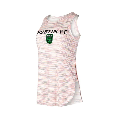 Women's Concepts Sport White Austin FC Sunray Tri-Blend Tank Top