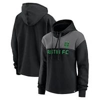 Women's Fanatics Black Austin FC Fleece Quarter-Zip Hoodie