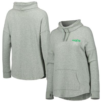 Women's Heathered Green Austin FC Cuddle Tri-Blend Pullover Sweatshirt