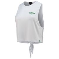 Women's The Wild Collective White Austin FC Twist Back Tank Top