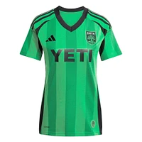 Maillot réplique du joueur adidas Brandon Vazquez Green Austin FC 2025 The Heartbeat Kit pour jeunes