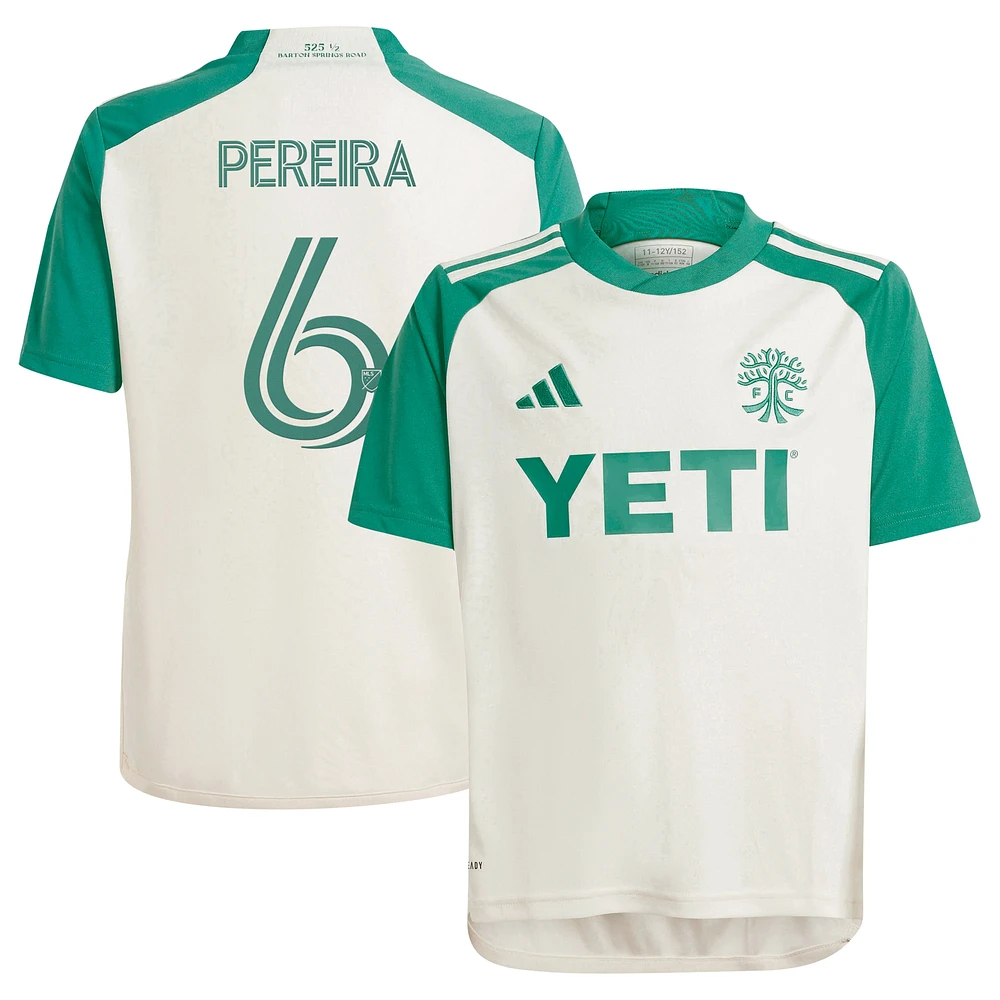 Jeune adidas Daniel Pereira Tan Austin FC 2024 The Armadillo Kit Réplique Maillot de Joueur