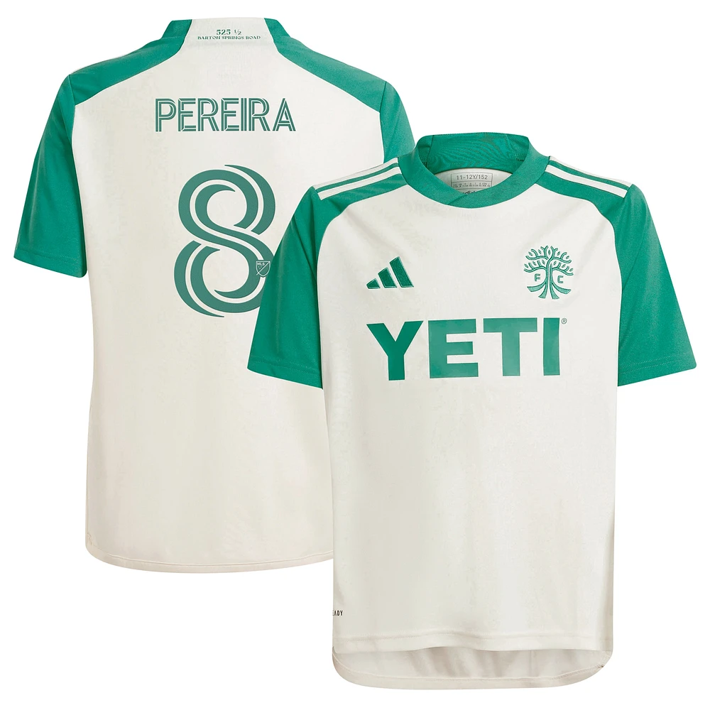 Youth adidas Daniel Pereira Tan Austin FC 2024 The Armadillo Kit Replica Player Jersey