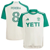 Youth adidas Daniel Pereira Tan Austin FC 2024 The Armadillo Kit Replica Player Jersey