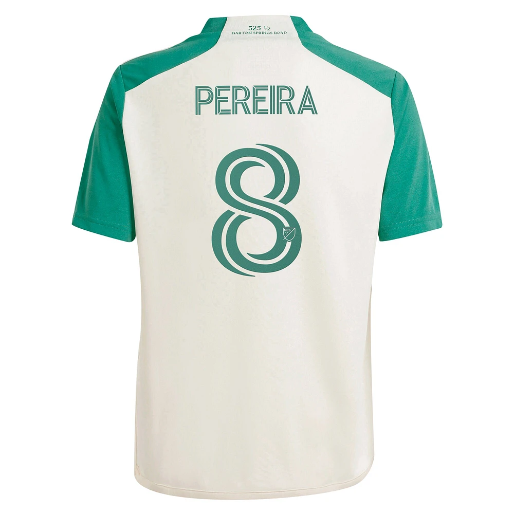 Youth adidas Daniel Pereira Tan Austin FC 2024 The Armadillo Kit Replica Player Jersey