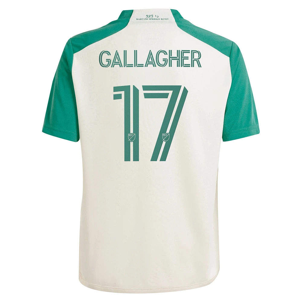 Maillot de joueur réplique adidas Jon Gallagher Tan Austin FC 2024 The Armadillo Kit pour jeune