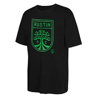 Ensemble de 2 t-shirts à manches longues et courtes Triple Dip noir/beige pour jeunes Austin FC