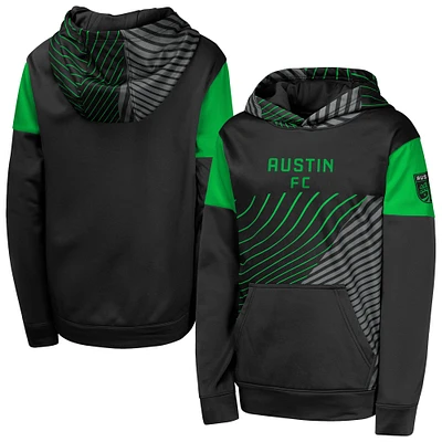 Youth Black Austin FC Unbeatable Pullover Hoodie
