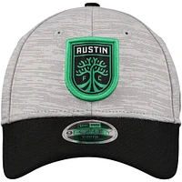 Youth New Era Gray/Black Austin FC Active 9FORTY Adjustable Hat