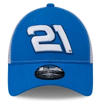 Men's New Era Blue Austin Hill 9FORTY Trucker Adjustable Hat