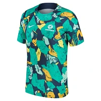 Men's Nike Green/Yellow Australia National Team 2022/23 Pre-Match Top