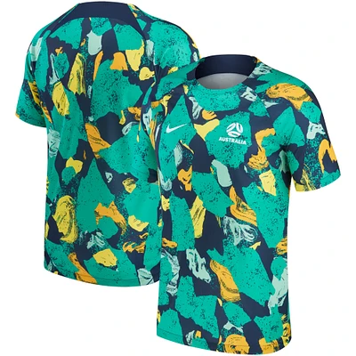 Haut d'Avant-Match Nike Équipe Nationale d'Australie 2022/23 Homme Vert/Jaune