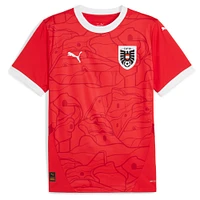 Men's Puma  Red Austria National Team 2024 Home Replica Jersey