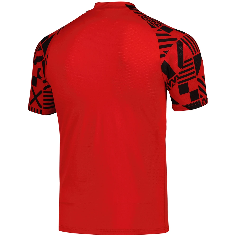 Men's Puma Red Austria National Team Pre-Match V-Neck Top