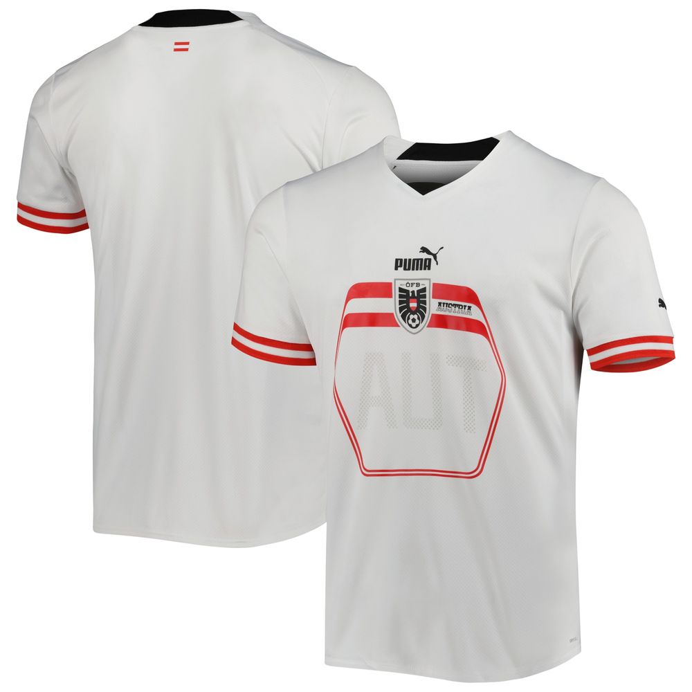 Men's Puma White Austria National Team 2022/23 Away Replica Jersey