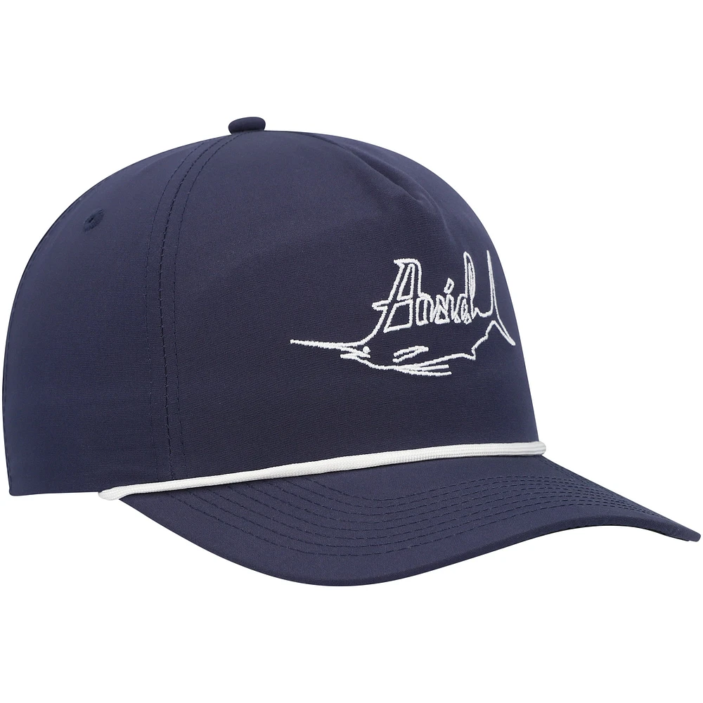 Men's Avid Navy Spindle AVIDry Snapback Hat