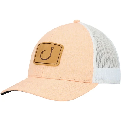 Men's Avid Orange/White Lay Day Trucker AVIDry Snapback Hat