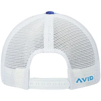 Casquette Snapback AVID Fish Camp Trucker AVIDry pour homme, bleu roi/blanc