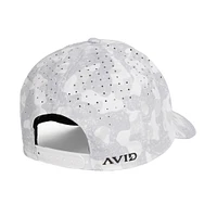 Casquette réglable AVID Sportswear White Camo Pro AVIDry pour hommes